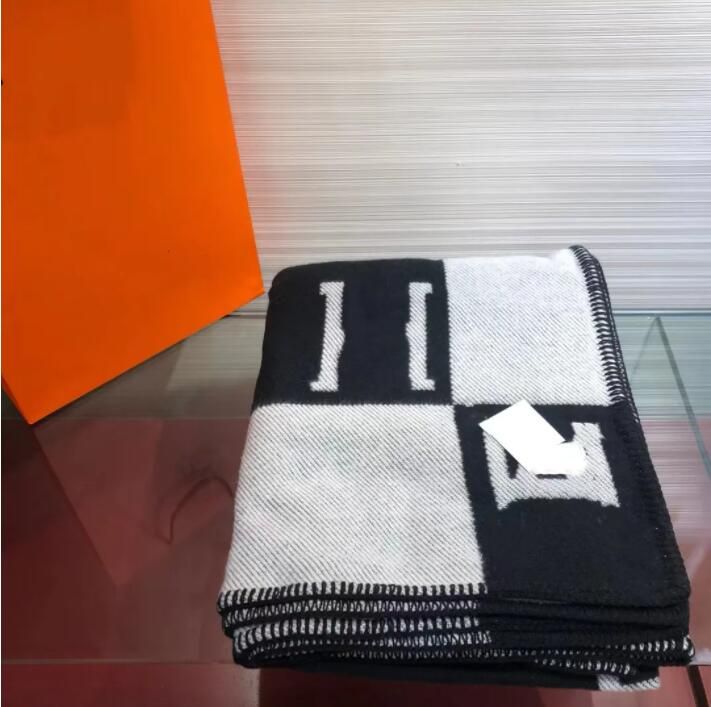 2025 cashmere designer soft scarf shawl portable warm plaid sofa bed wool knit blanket 140-170CM - Image 5