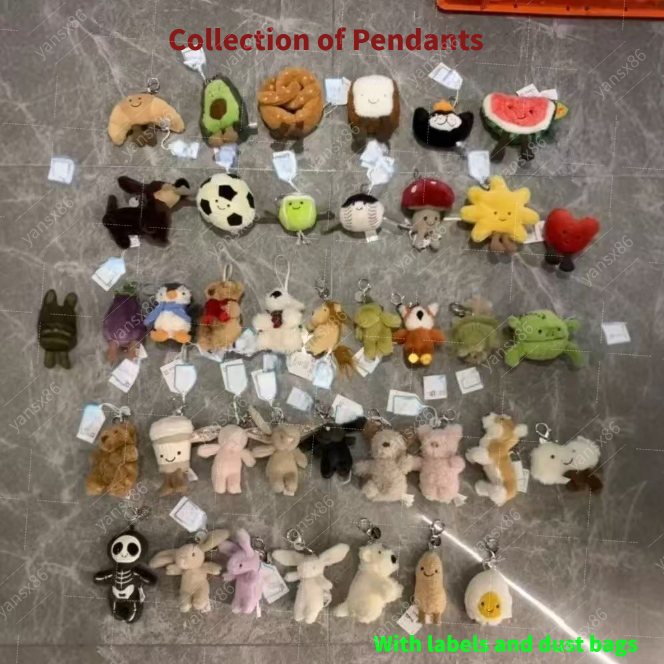 Jelly Cat Plush Keychain Jellys Cat Marshmallow Keychain Designer High Quality, Cute Plush Toy Cartoon Doll For Children As A Gift. It Can Be Hung On Bags And Is Also A Christmas Gift. - Image 1