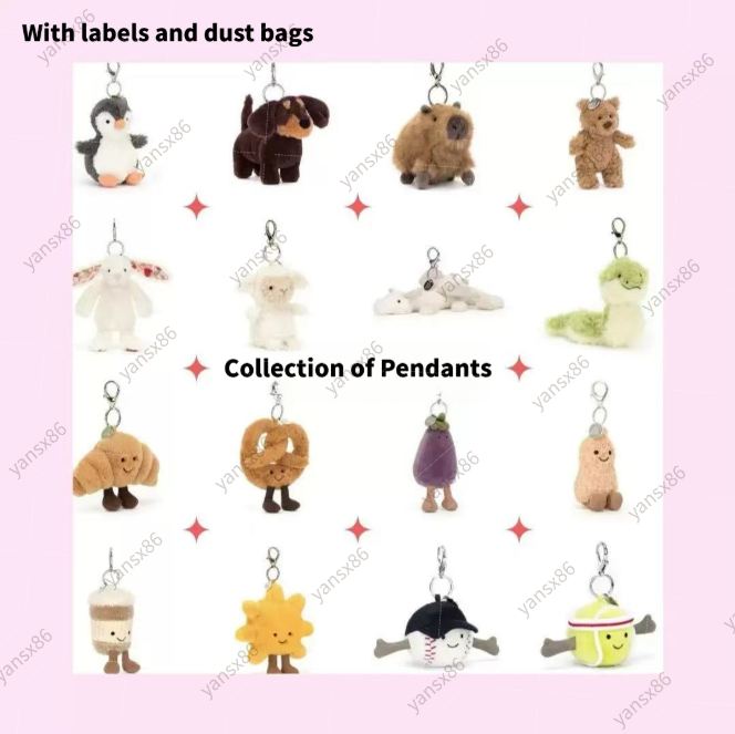 Jelly Cat Plush Keychain Jellys Cat Marshmallow Keychain Designer High Quality, Cute Plush Toy Cartoon Doll For Children As A Gift. It Can Be Hung On Bags And Is Also A Christmas Gift. - Image 2