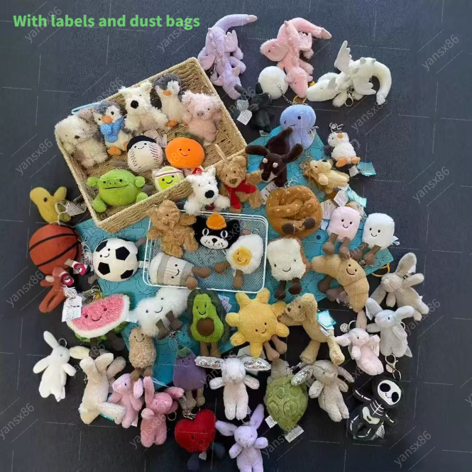 Jelly Cat Plush Keychain Jellys Cat Marshmallow Keychain Designer High Quality, Cute Plush Toy Cartoon Doll For Children As A Gift. It Can Be Hung On Bags And Is Also A Christmas Gift. - Image 3