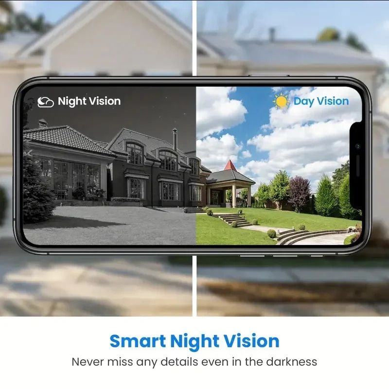 Smart Home DoorBell Night Vision Monitors HD Video Camera WIFI Doorbell Security Waterproof Wireless bell door Intercom for home 240920 - Image 5