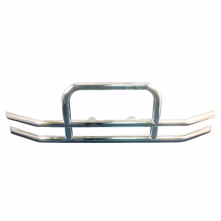 with Lisence Plate Semi Trucks Stainless Steel Front Bumper Bull Bar Deer Grille Guard for Freightliner Cascadia - Image 4