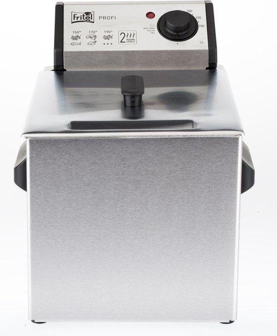 FRITEL Frituurpan - Profi 3355 - Professionele Friteuse met Antistofdeksel - Olie + Vast Vet - Koude Zone - Uniek Dubbel Verwarmingselement - 3200W - 4 liter - Image 10