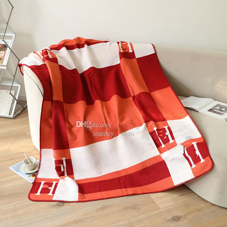 Thicken Cashmere Blankets Sublimation Letter Home Travel Throw Winter Baby Beach Blanket Towel Womens Soft Shawl Warm 135*175cm DH89 - Image 3