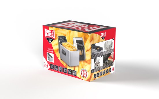 FRITEL Friteuse Turbo SF® - Frituurpan / Frituurketel - Filterdeksel + - Pers. - Olie + Vast Vet - Image 4