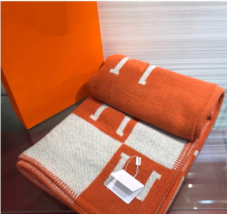 Luxury Thicken Cashmere Blankets Sublimation Letter Home Travel Throw Winter Baby Beach Blanket Towel Womens Soft Shawl Warm - Image 1