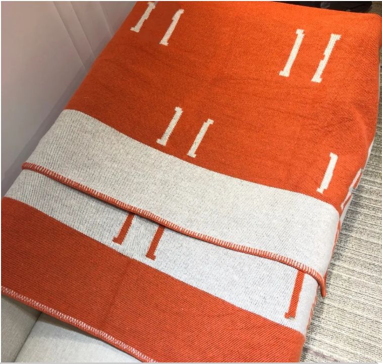 Luxury Thicken Cashmere Blankets Sublimation Letter Home Travel Throw Winter Baby Beach Blanket Towel Womens Soft Shawl Warm - Image 3