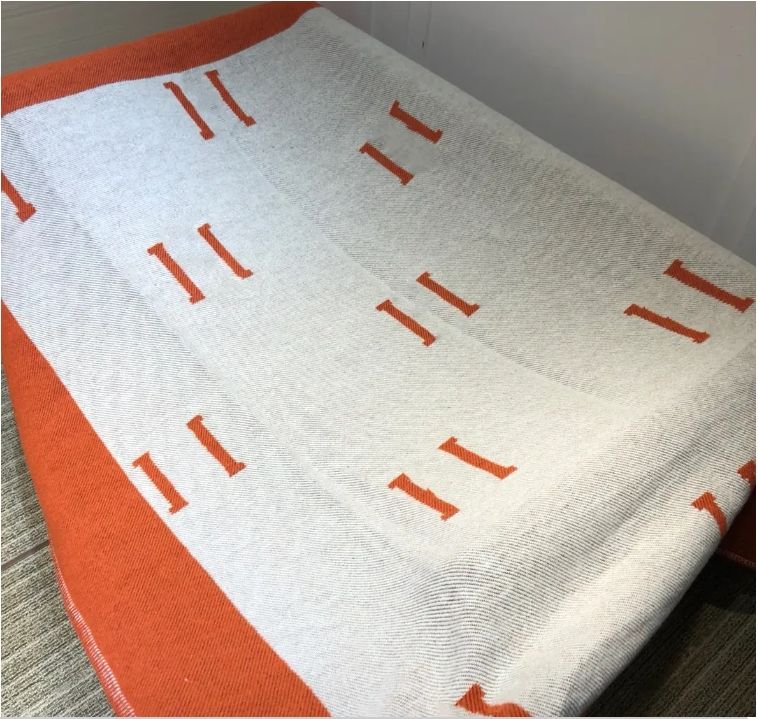 Luxury Thicken Cashmere Blankets Sublimation Letter Home Travel Throw Winter Baby Beach Blanket Towel Womens Soft Shawl Warm - Image 4