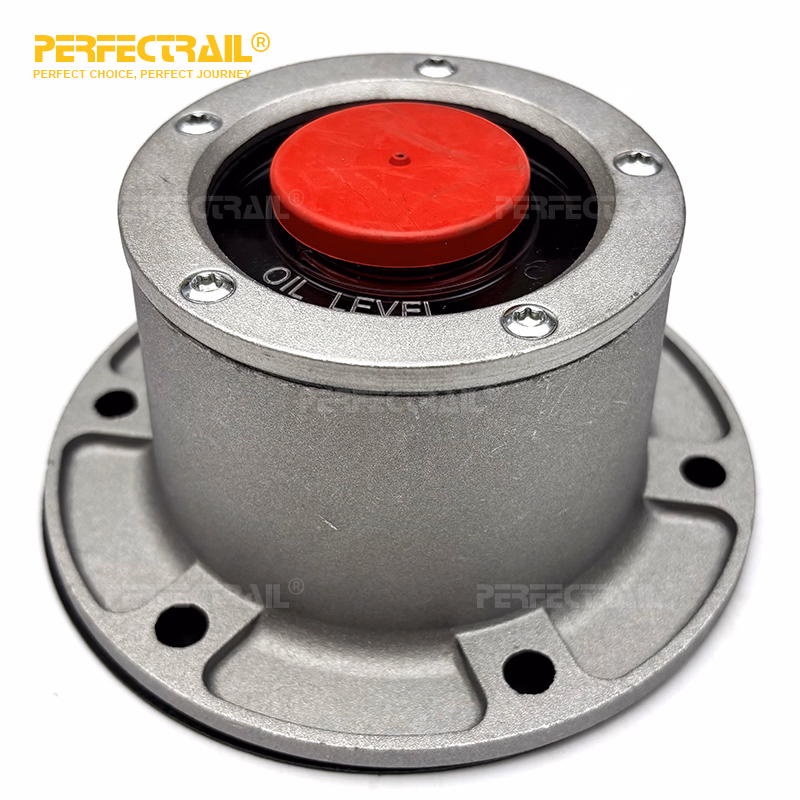 PERFECTRAIL 343-4024 Manufacturer Trailer Parts 6 Hole Aluminum Wheel Hub Center Cap for Freightliner for Volvo for Kenworth - Image 1