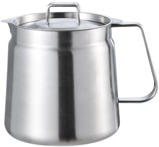 Frituurpan - Frituurpannen - friteuse - frietpan - Filterkan - RVS 304 Friteusepan - 1.5L (53oz) - Met Mand en Zeef - Grote Vetcontainer voor Spekvet - Vaatwasserbestendig - voor Fritten, Koken en Kamperen - Image 9