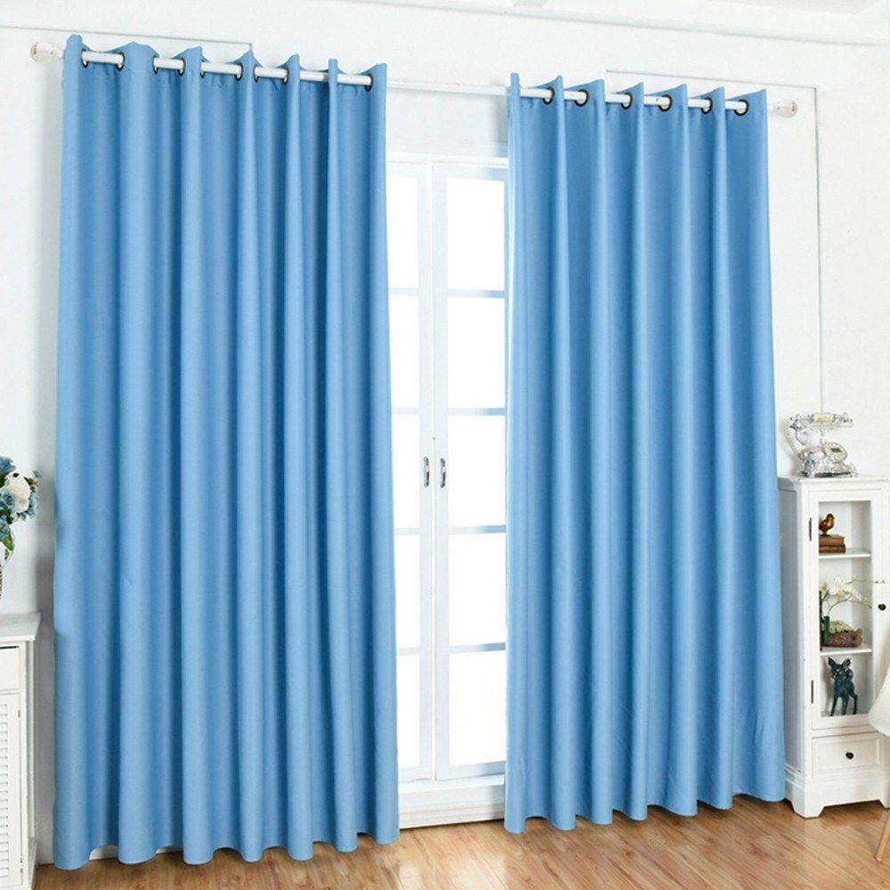 100cmx130cm Modern Blackout Curtains for Living Room Bedroom Curtains Window Solid Color Curtain Finished Blinds - Image 3