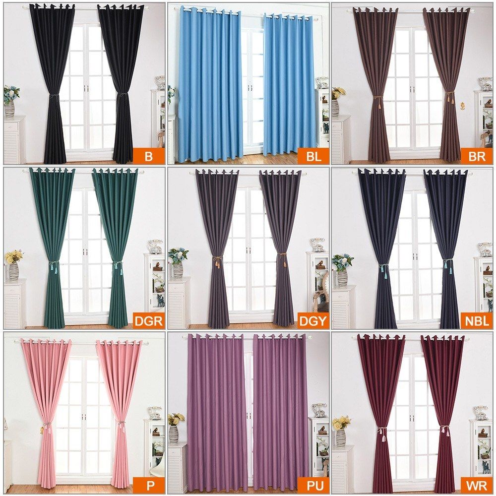 100cmx130cm Modern Blackout Curtains for Living Room Bedroom Curtains Window Solid Color Curtain Finished Blinds - Image 4