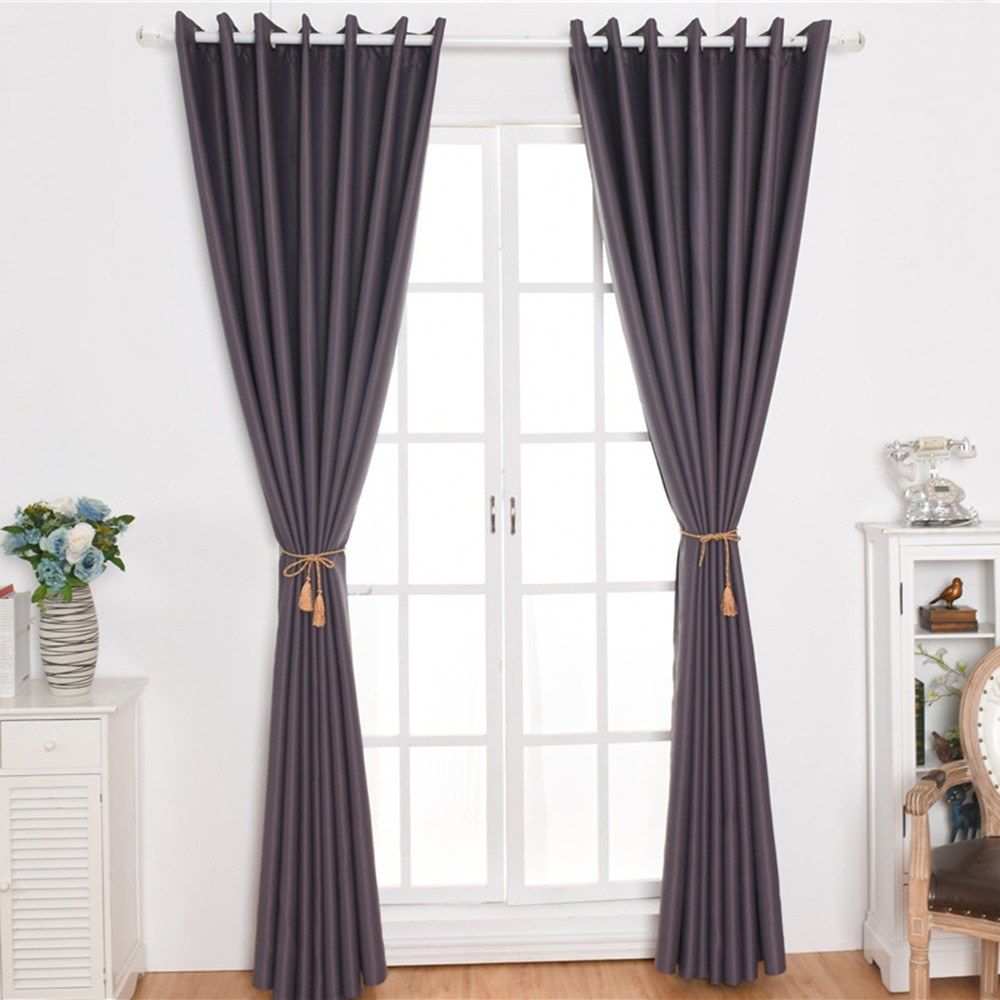 100cmx130cm Modern Blackout Curtains for Living Room Bedroom Curtains Window Solid Color Curtain Finished Blinds - Image 5