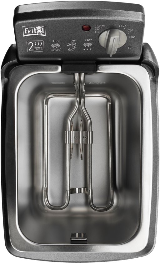 FRITEL Frituurpan - Turbo SF® 4176 - Friteuse met Antistofdeksel - Olie + Vast Vet - 2-4 personen - 2300W - 3 liter - Mat Zwart - 10 jaar Garantie - Image 9