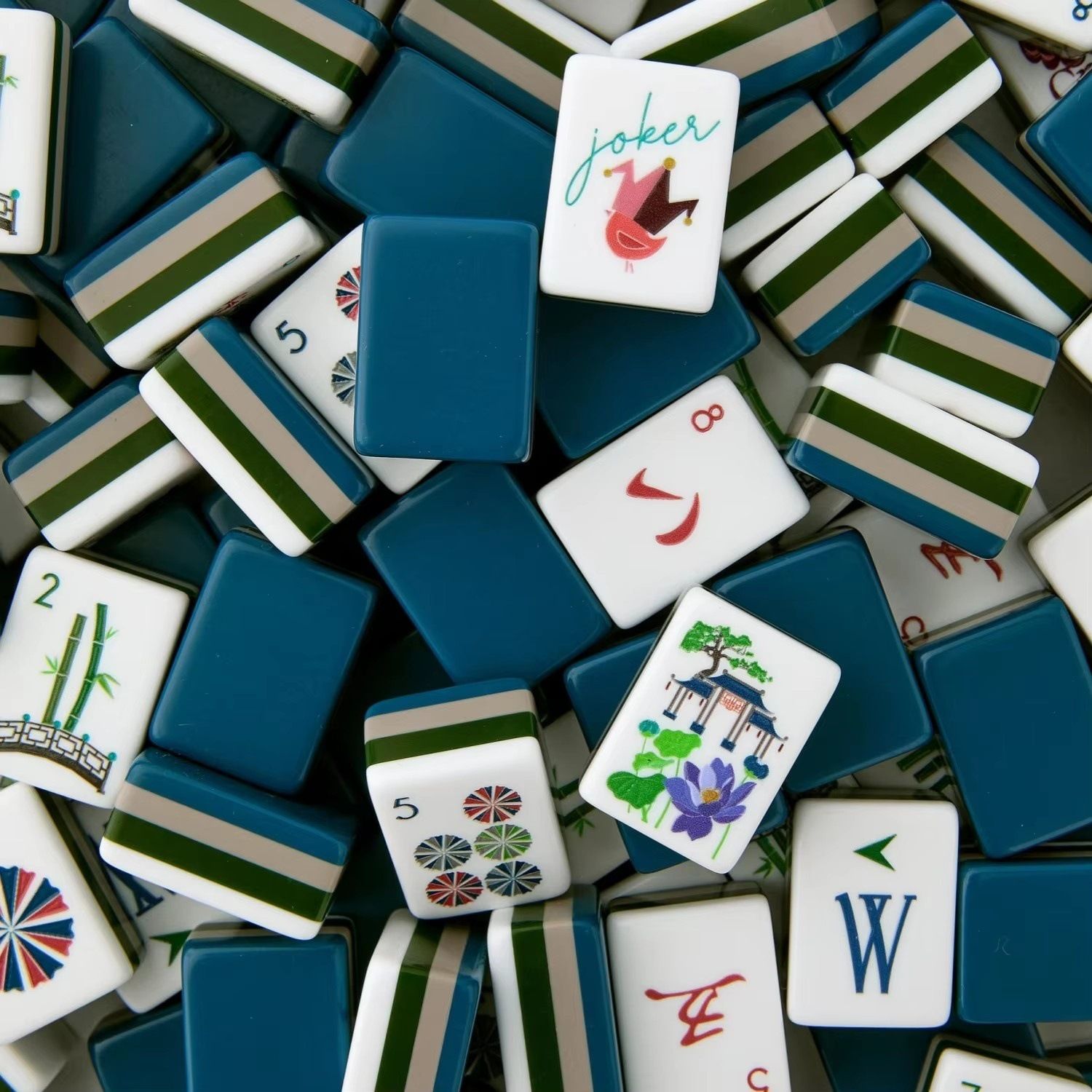 Luxury Design Mahjong Tiles Designer Luxury American Mahjong Set 160 Tile Four Layer Acrylic Game Night Family and Gifting Players - Image 1