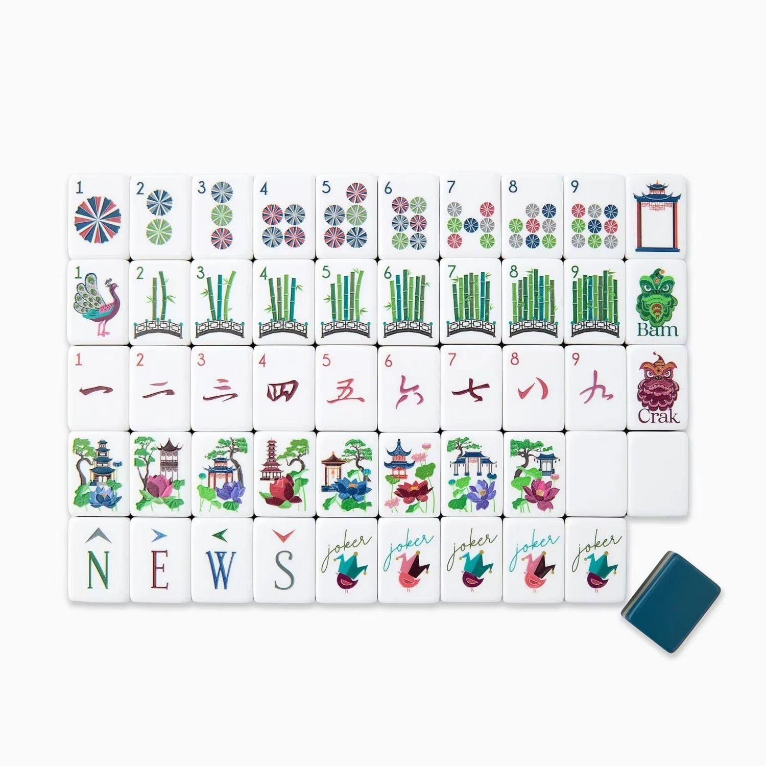 Luxury Design Mahjong Tiles Designer Luxury American Mahjong Set 160 Tile Four Layer Acrylic Game Night Family and Gifting Players - Image 2