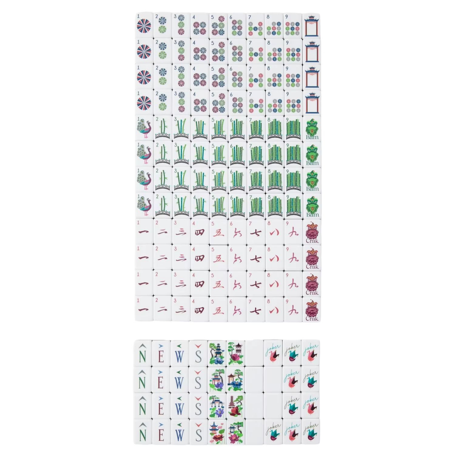 Luxury Design Mahjong Tiles Designer Luxury American Mahjong Set 160 Tile Four Layer Acrylic Game Night Family and Gifting Players - Image 5