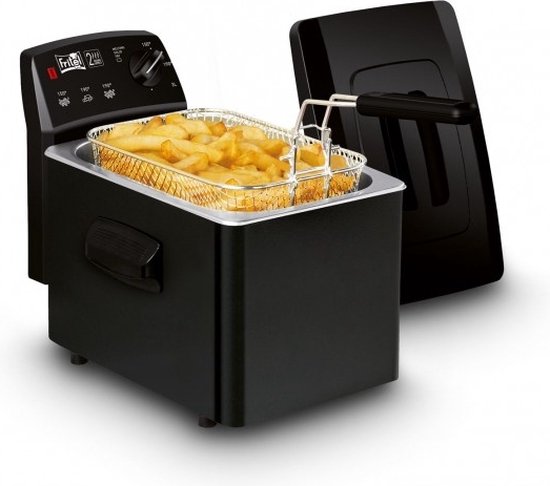 FRITEL Frituurpan - Turbo SF® 4151 - Friteuse met Antistofdeksel - Olie + Vast Vet - 2-4 personen - 2400W - 3 liter - Zwart - 10 jaar Garantie - Image 10