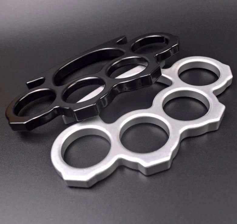 Thick Brass Knuckle Dusters Thickened Brass Knuckle Duster Self Defense Window Breaking Outdoor Boxing Fighting Protective Gear - Image 2