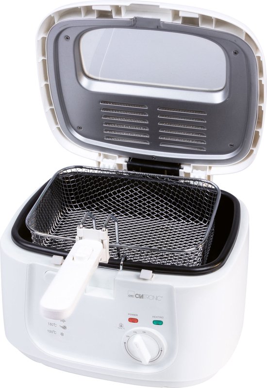 Clatronic FR 3771 Friteuse 2,5 L 1800 W Wit frituurpan - Image 7