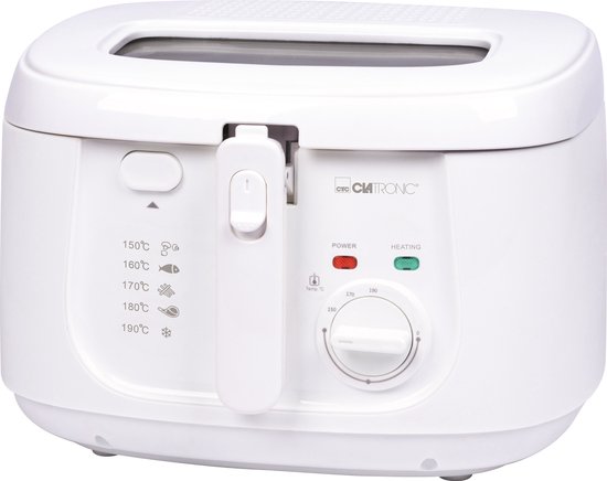 Clatronic FR 3771 Friteuse 2,5 L 1800 W Wit frituurpan - Image 8