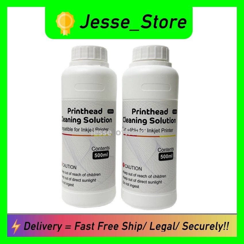 wholesale Jesse Store 1000ml Printer Cleaning Kit Printhead Cleaning Solution Printer Head Cleaning kit For All Printers US Local Fast Shipping - Image 1