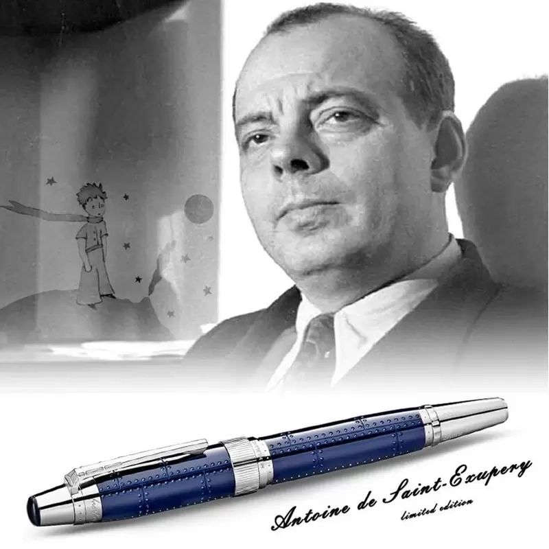 Fancy Rollerball Pens Limited Edition Writer St Exupery Prince Pen Collector Luxury Office Writing Rollerball Pen Ballpoint Fountain Pens With Serial Number 5543/8600 - Image 1