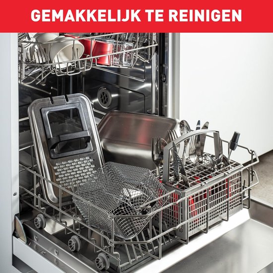 Friteuse 3,5 Liter – 2300W – Automatische Olie-/Vetfiltering – Digitale Timer – Voor 1,2 kg Friet - Image 3