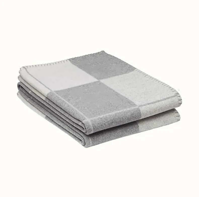 Letter Cashmere Designer Blanket Soft Woolen Scarf Shawl Portable Warmth Thickening Plaid Sofa Bed Fleece Knitted Blanket - Image 5