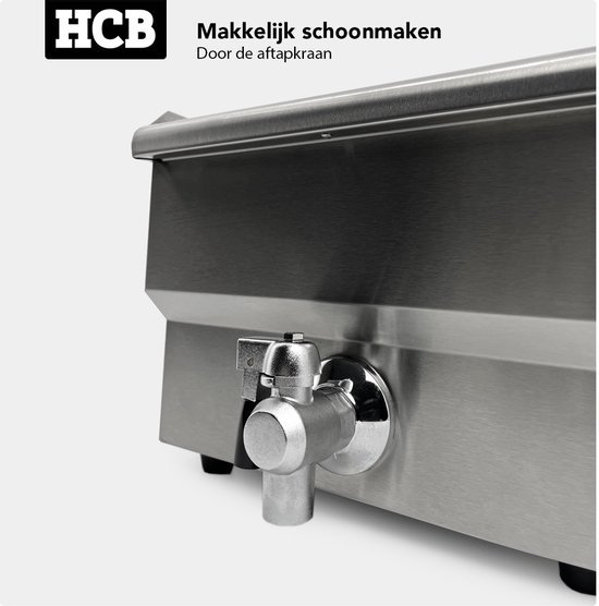 HCB® - Professionele Horeca - Friteuse - liter - 230V - RVS / INOX - (BxDxH) - kg - Image 4