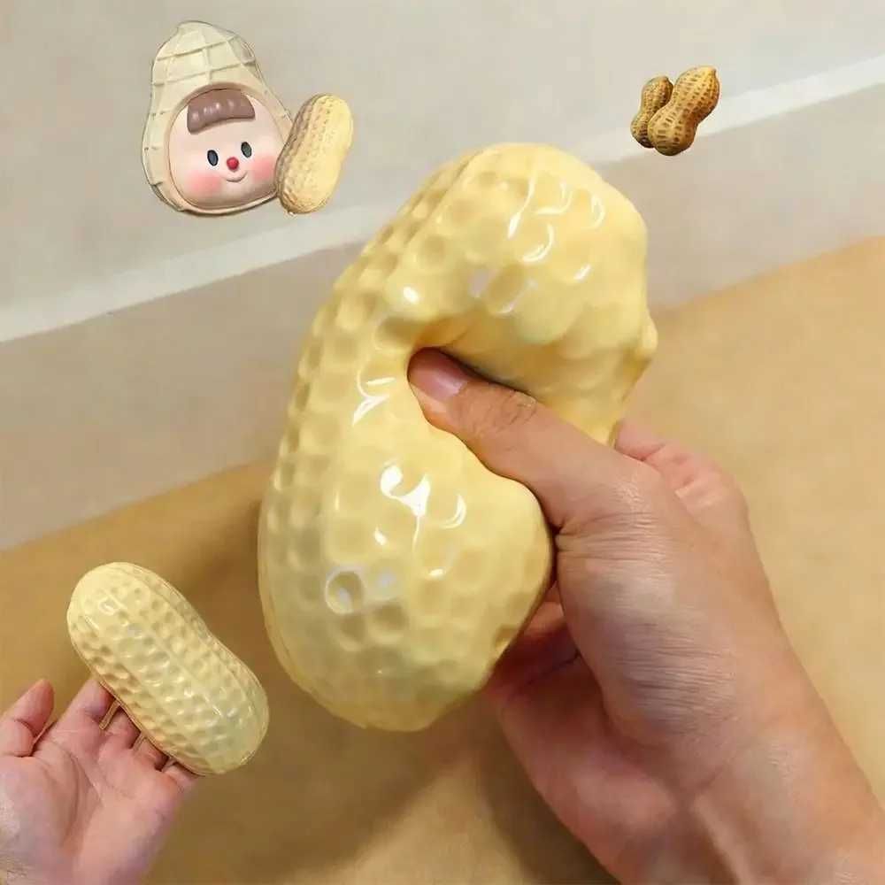 Peanut Stress Ball Crunchy Squeeze Ball Squishy Toy Buttery-Soft Feel Fidget Toy ASMR Sensory Anti stress relief toy for Adults T260602 - Image 1