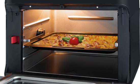 Clatronic FR 3747 H hetelucht-friteuse, olie- en vetvrij, 11 liter, sensor touchbediening, LED-display, zwart - Image 5