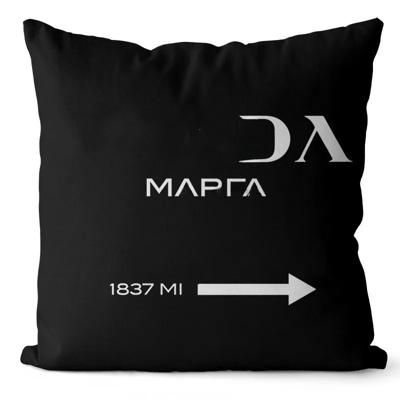 Printed Throw Pillow Covers Quality Designer Black And White Throw Classic Letter Printed Home Cover Minimalist Sofa Decoration Cushion 45x45cm Pillow Core Detachable - Image 3