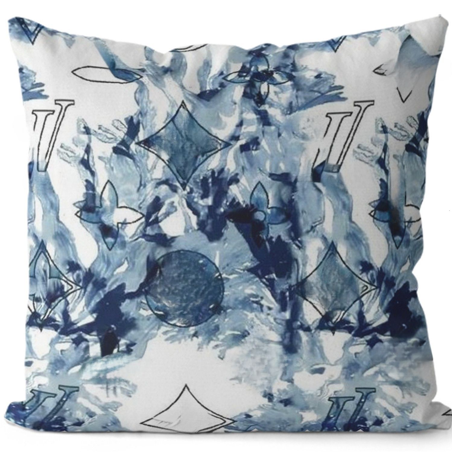 New designer pillowcase old flower square cushion cover pillow wholesale 45*45cm home decor - Image 2