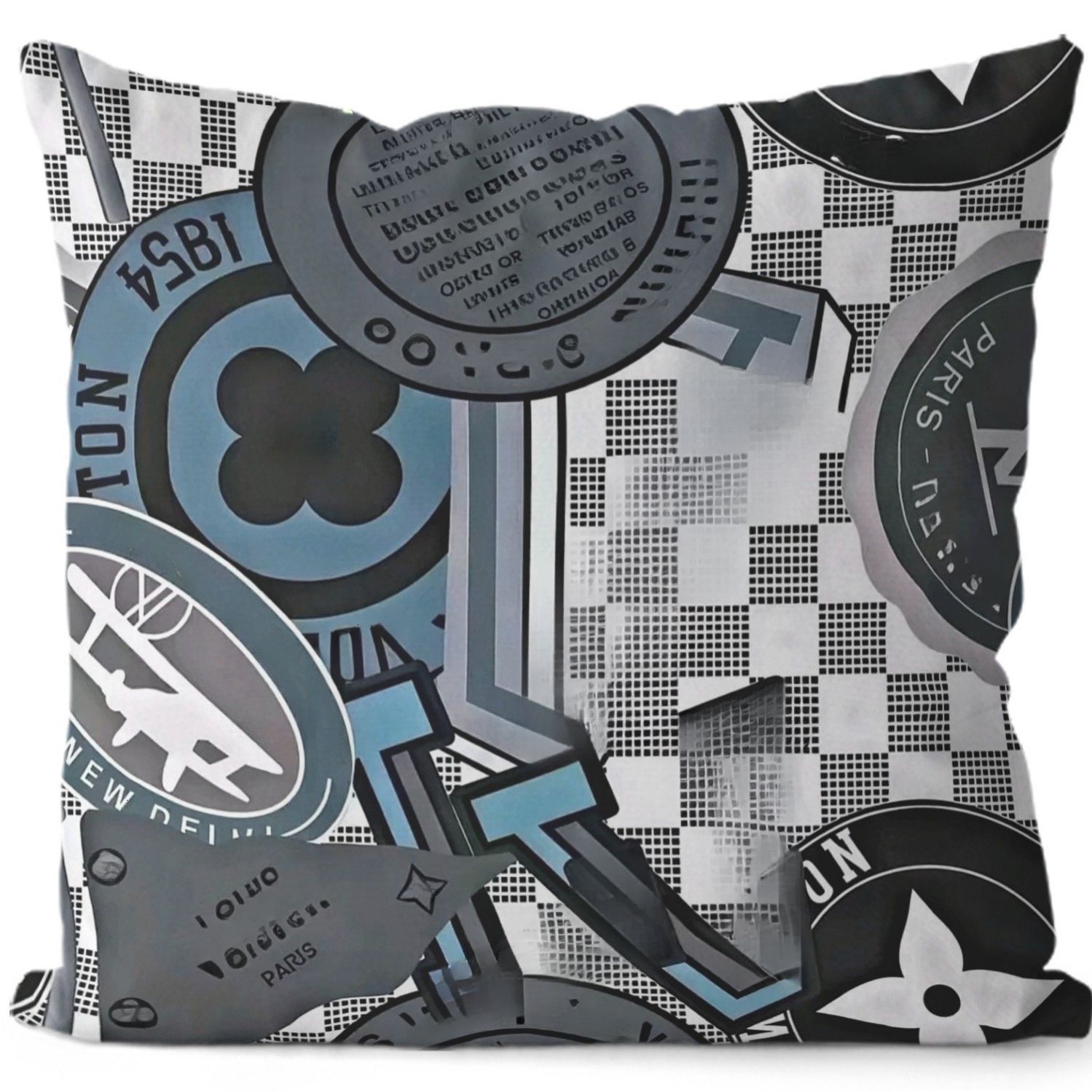 New designer pillowcase old flower square cushion cover pillow wholesale 45*45cm home decor - Image 3