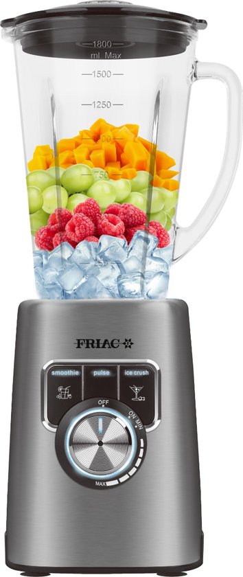 Friac BL1800DI Blender 1200W 1,8L Ice crush functie - Image 1