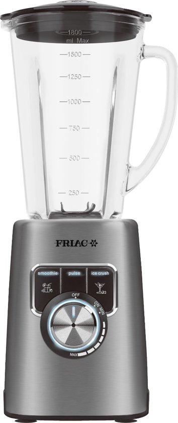 Friac BL1800DI Blender 1200W 1,8L Ice crush functie - Image 5