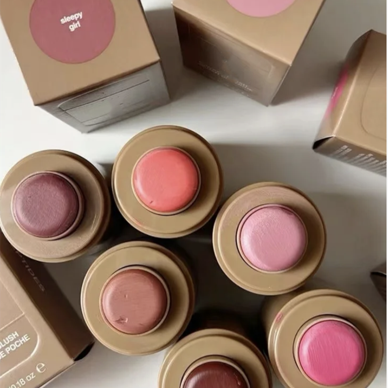 Lip And Cheek Blush 5.3g Pocket Blush Face Cheek Makeup Blush Stick Beauty Cosmetics 6 Color Piggy Freckle Toasted Teddy Sleepy Girl Juice Box Spicy Marg High Quality - Image 3