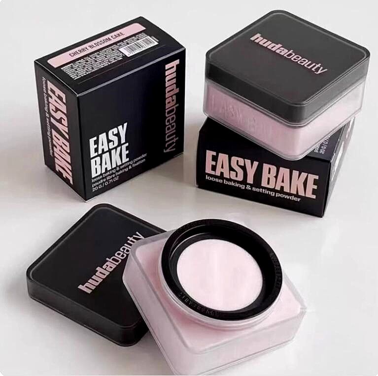 Huda Beauty Easy Bake Loose Baking &amp; Setting Powder New Packing HUDBeauty Easy Bake 8 Colors Makeup 20g Face Loose Baking Setting Powder Poudre Easy Bake Fixation Natural Face Finishing Oil Control Beauty Cosmetics - Image 1