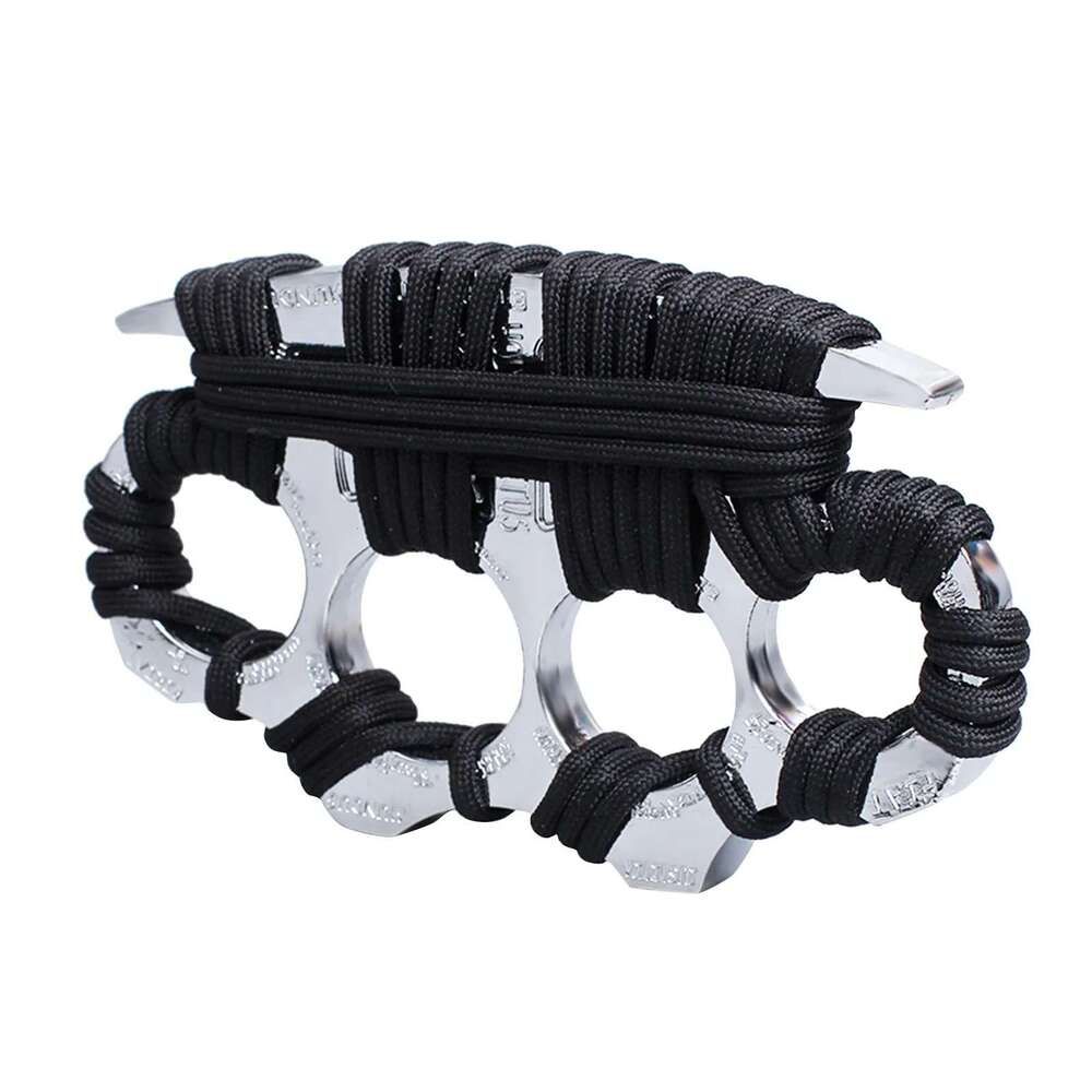Self Defense Knuckle Duster Tiger Safety Defense Four Finger Knuckle Duster Outdoor Self Defense Portable Pocket EDC Bracelet Tool - Image 3