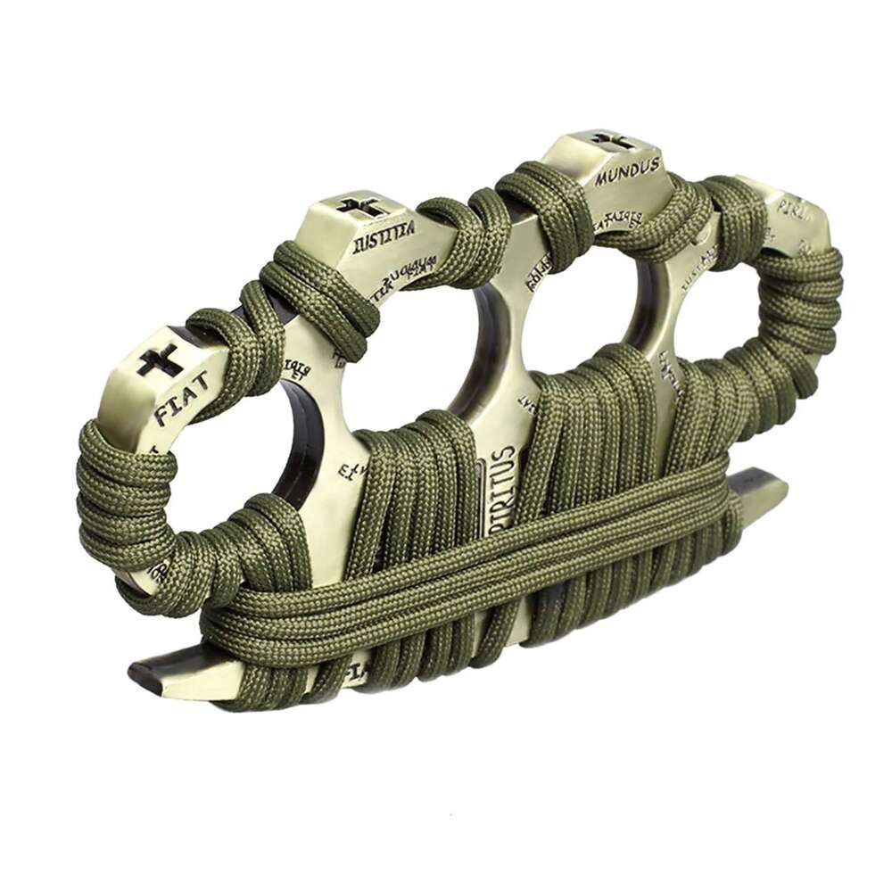 Self Defense Knuckle Duster Tiger Safety Defense Four Finger Knuckle Duster Outdoor Self Defense Portable Pocket EDC Bracelet Tool - Image 5