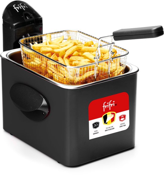 Frifri Expert F1948AS Frituurpan 4.5L | 3200W | Koude Zone Technologie | RVS Kuip | Voor 1.5 kg Friet | 10 Jaar Garantie | Zwart| Made in België - Image 1