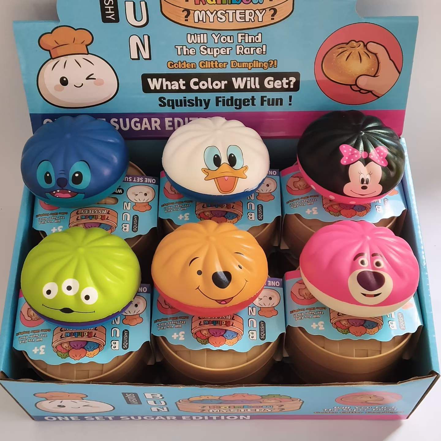 12 Pcs/box Sanri Character Dumpling Squishy Toys Bulk Blind Box Stress Relief Fidget Set By sea Y260515 - Image 1