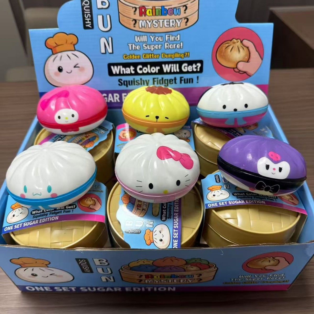 12 Pcs/box Sanri Character Dumpling Squishy Toys Bulk Blind Box Stress Relief Fidget Set By sea Y260515 - Image 2