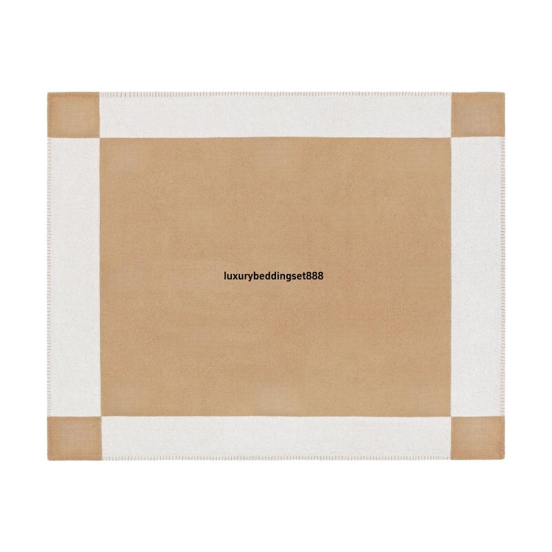 H Blankets Designer Blanket H Airplane Blankets Home Cashmere And Wool Blend Sofa Alphabet Blanket Office Nap Air   Conditioner Blanket High Quality Luxury Brand Blanket - Image 2