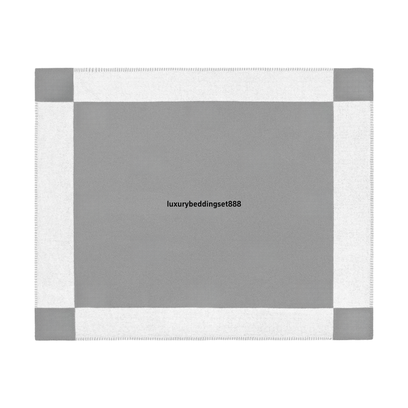 H Blankets Designer Blanket H Airplane Blankets Home Cashmere And Wool Blend Sofa Alphabet Blanket Office Nap Air   Conditioner Blanket High Quality Luxury Brand Blanket - Image 4