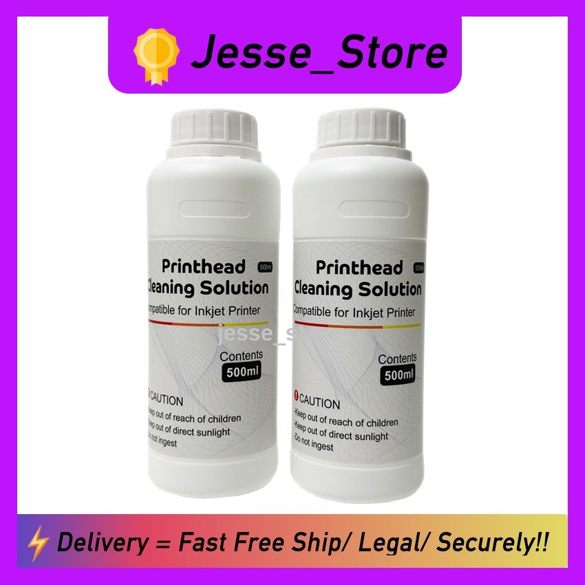 wholesale Jesse Store 1000ml Printer Cleaning Kit Printhead Cleaning Solution Printer Head Cleaning kit for Inkjet Printers Nozzle Cleaning US Shipping Safe Privacy - Image 1