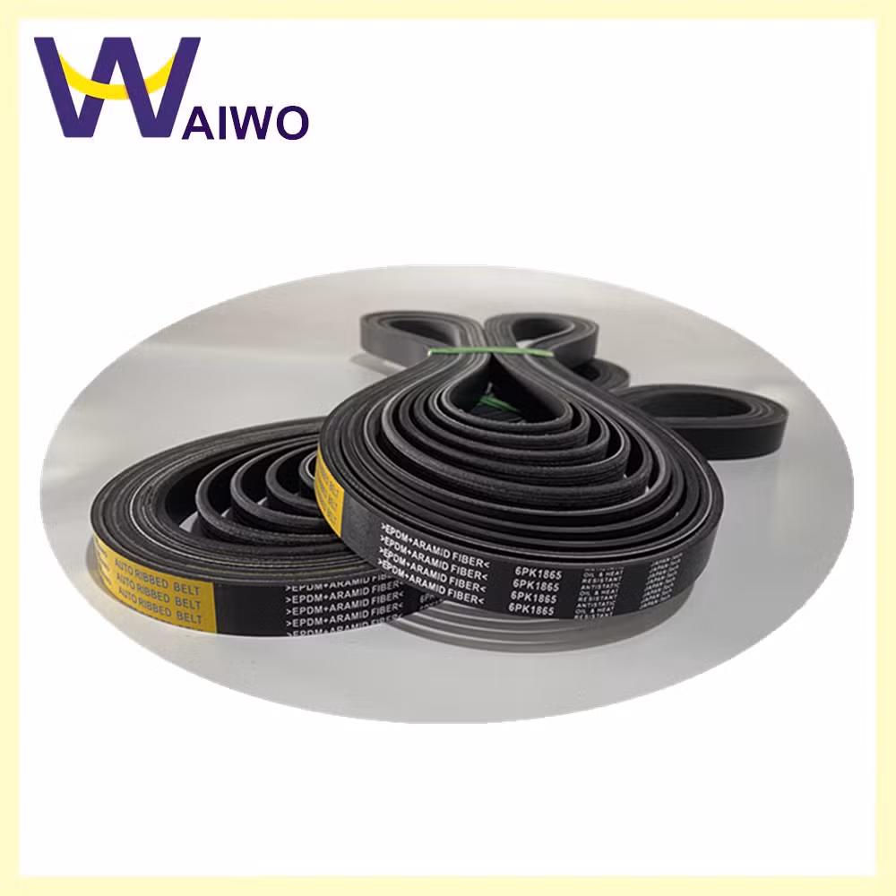 Good Quality Drive Belt Transmission Belt Rubber Belt Fan Belt 6pk1865 for Freightliner Car 0123415044 - Image 1