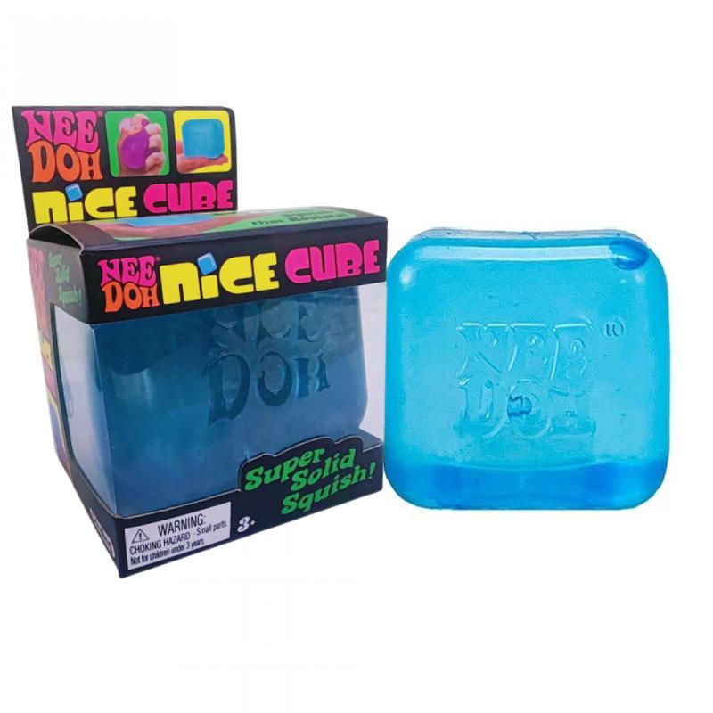 Nee Doh Ice Cube Shaped Fidget Toy Stress Relief Ball Soft Squishy Sensory Ball Needoh Nice Cube Fidget Cube Anti-Anxiety Squeeze toys Maltose Decompression Toy - Image 3