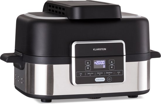 Combo Air grill heteluchtfriteuse 5 programma's 1500 watt 4,5 liter grillmand 2,5 liter frituurmand - Image 4